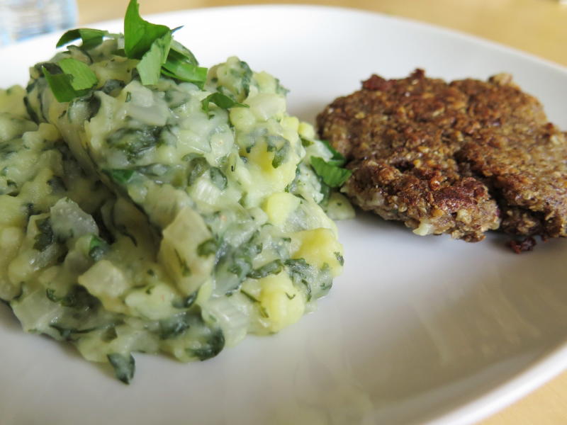 Photo d'un plat de Stoemp aux bettes & ail des ours
